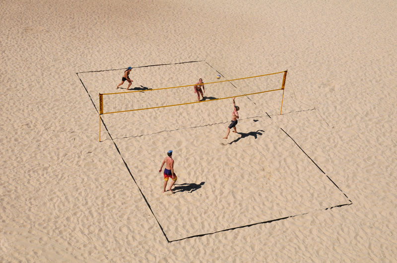 Beach Volleyball Training in Winter