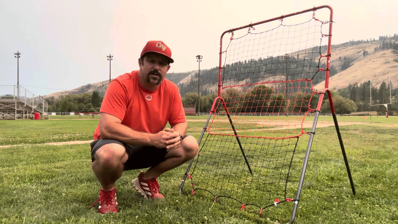 Baseball Rebounder in Volleyball Training
